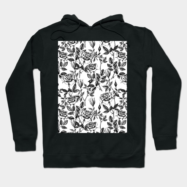 Roses drawing Hoodie by katerinamk